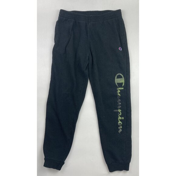 Champion Unisex XL Black w/Camo Logo Elastic Waist Sweat Pants - Picture 1 of 3